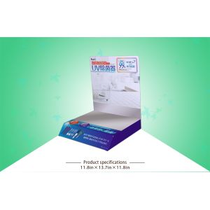 Bespoke PP Lamination Cardboard Countertop Display For UV Sterilizer