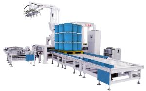 China Electric Palletizer For Automated Goods Palletizing Steel Mate Low Maintenance Grinding Pulverizer Machine factory
