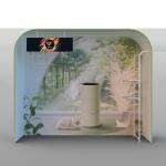 Tension Fabric Display Booth Single Balloon Stand Trade Show Arch Stand For