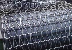 China Ss 304 Ss 316 Woven Wire Conveyor Belt Food Processing factory