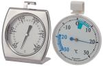 Mini Refrigerator Fridge Cooking Thermometer Set Silver / White With Hook