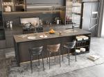 Kitchen Cabinet With E0 Grade Material And For Apartment Particle Board Door