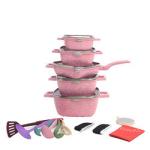 Amazon TOP Seller Induction Non-stick Cooking Pot Set Ollas 25pcs Aluminum Pot