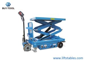 China 800kg 300 Kg Hydraulic Self Propelled Scissor Lift Table Truck Mobile Aerial Platform factory