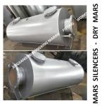 SUS304stainless stee carbon steel material marine muffler, marine spark