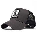Vintage Animal Farm Mesh Trucker Caps Hats Cartoon Animals Embroidery Patch