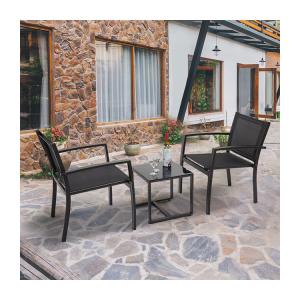 China Minimalist Design Style AJUNION 2 Seating Outdoor Furniture for Garden and Balcony factory