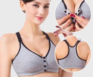 China Trendy Mix Size Womens Maternity Clothes Adjust Strap Breastfeeding Sports Bra factory