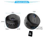 Mini indoor 1080P small button battery Power Audio pick up function 2.0MP