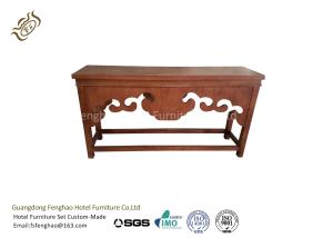 China Mahogany Carving Patrerns Hallway Console Table / Entryway Rustic Console Table factory