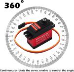 TIANKONGRC TD-8125MG 25KG 4.8-7.2V Digital Servo 360 Degree Waterproof Large