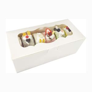 China Customized White Paperboard Food Container Paper Box With UV Coating And Vanishing on sale