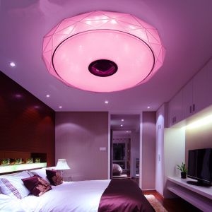 Modern Smart Remote Control and APP Music Ceiling Lights with Bluetooth speaker