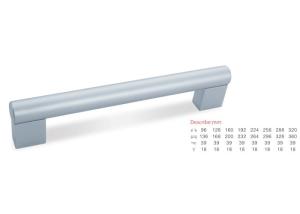 China Scratch Prevention Aluminium Pull Handles , Silver Door Handles Strong Overall Sense factory