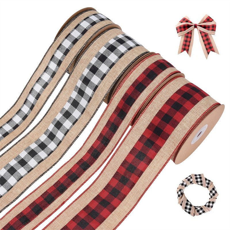 10y Length Lattice Burlap Ribbon Biodegradable Bulk Burlap Ribbon