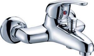 China Ceramic Bathtub Mixer Tap Single Lever / Chrome Plated Bathroom Faucet factory