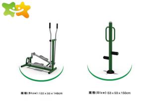 China Metal Outdoor Park Exercise Equipment , Outdoor Gym Machines Easy Installation factory