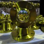 Slip On Carbon Steel Forged Flange PN16 CLASS150 Yellow Painting