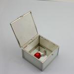 Shinny Gifts Butterfly & Flower Brass and Glass Jewelry Box