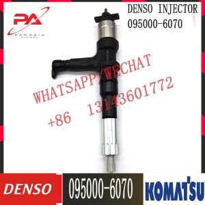 China 095000-6070 DENSO Diesel Common Rail Fuel Injector 095000-6070 6251-11-3100 For Komatsu PC400-8 PC450-8 SAA6D125 on sale