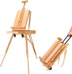 Holds Canvas Wood Portable Adjustable Art Painting Easel French Style With