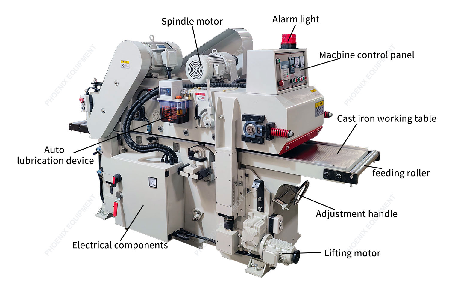 Double Side Planer Moulder MB450B for Solid Wood and MDF Weight KG 2300 KG Heavy Duty