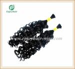 Peruvian 5A virgin remy hair bulk ,natural color(can be dye) curly style 10''-26