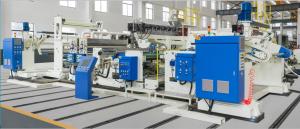 China 1200-1600mm High Speed PE Film Plastic Automatic Laminating Machine , Single / Double Sided White And Blue factory