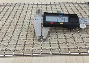 China Rectangle Stainless Steel Grill Mesh 1.7mm Wire Thick factory