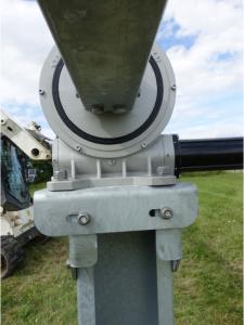 China Vertical Mounted VE9 Slew Drive Gearbox Servo Motor For Horizontal Solar Tracking factory