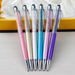 Gift promotionMetal pen,unique Metal crystal ballpoint pen with Stylus
