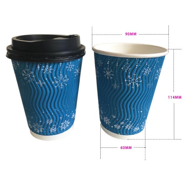 Custom Logo Disposable PE PLA Platic free Sinlge Wall Paper Cup with lids