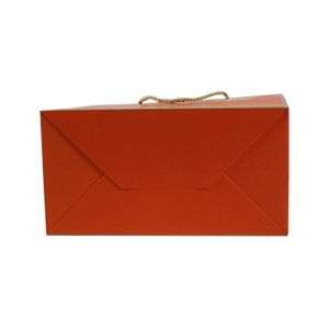 Embossing Rigid Gift Bag With Handles FSC ISO certification
