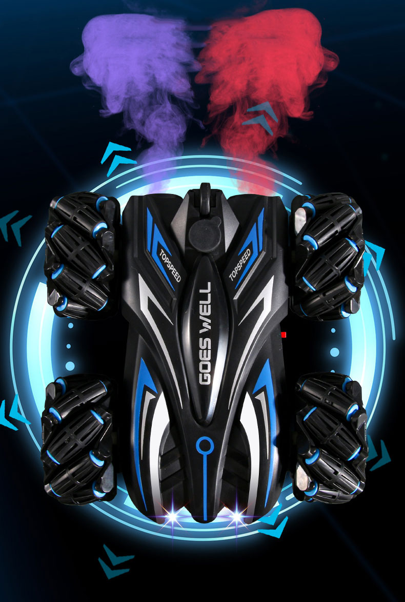 Ready-to-Go 4WD SUV Double Sided Stunt Drift Remote Control Car with Turn Left Function