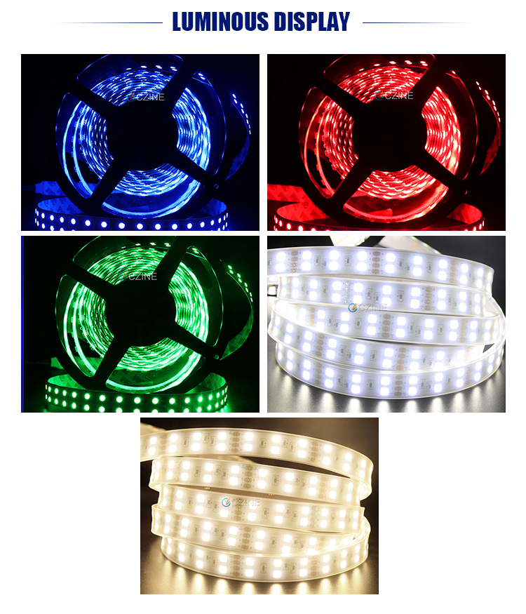 5000mm 600 Led Ribbon Strip 2 Row SMD5050 Rgbw Led Tape
