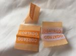 Woven label Print Washing Ribbon Instruction Labels Garment Wash Care Label