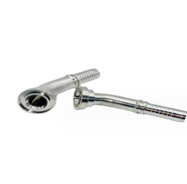 Flange Series Stainless Steel Connector For Hydraulics One Piece Hose Fitting