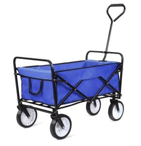 China 86*46*85 Dimension Collapsible Folding Outdoor Utility Wagon Cart 300LBS Red Black Blue factory