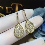 Jewelry factory in Shenzhen, China Bn Diamond Earrings 18k white gold yellow