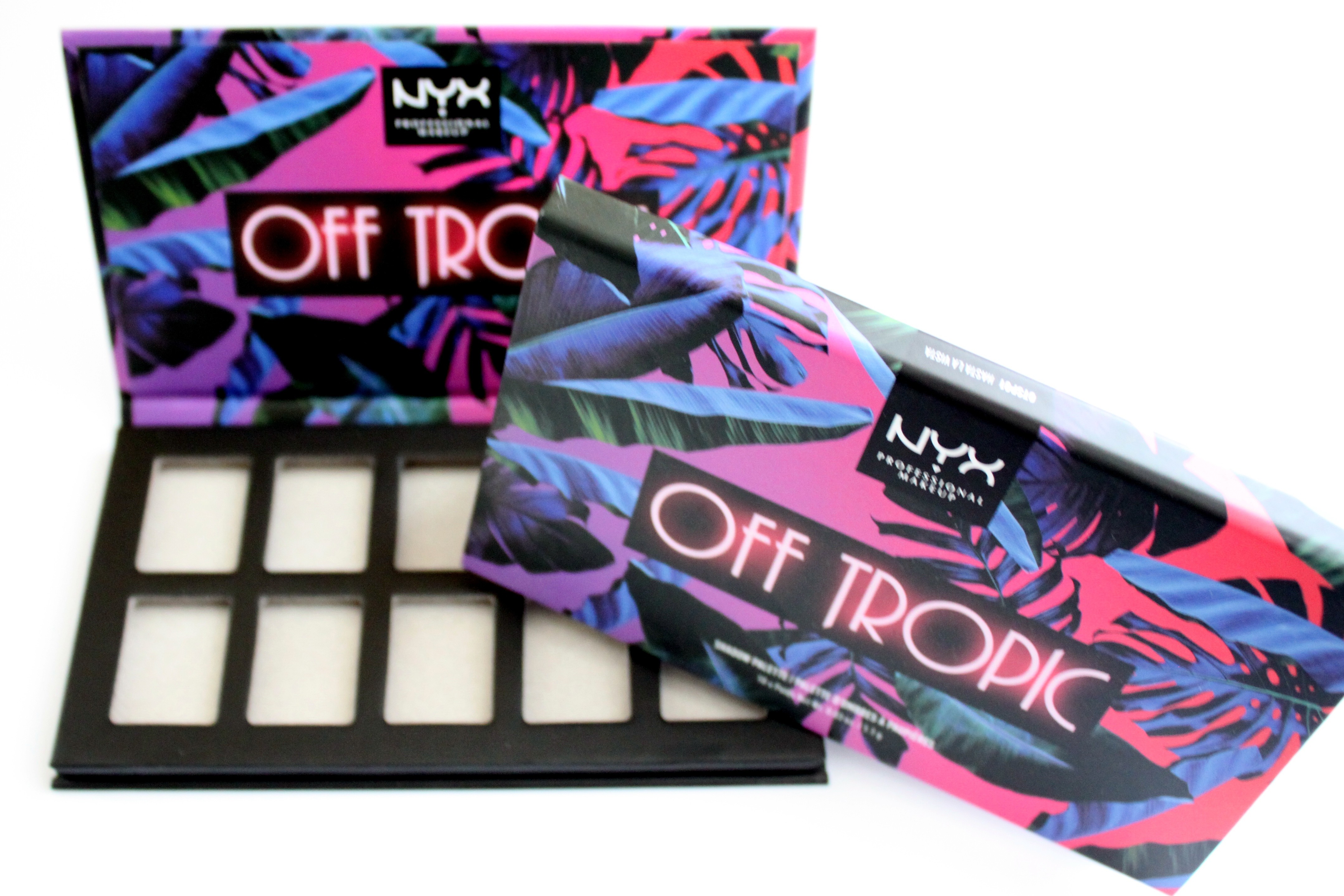 Matte Finish Magnetic Eye Palette 10 Pans Blank Eyeshadow Palette CMYK Printing