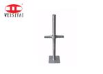 Painted Electric Adjustable Screw 450mm Jack Base Scaffolding
