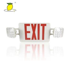 China 5 Hours RED Green LED Twin Spot Emergency Light factory