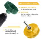 3m 3 Inch Blue Color Bristle Disc Brush with Shank for Abrasive Coating Removal