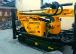 Hydraulic Feeding Water Well Drill Rig Track Mounted 75mm End Hole Dia