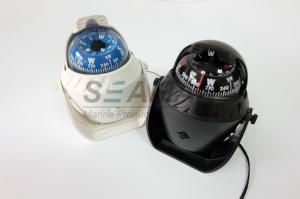 China Plastic Marine Nautical Boat Compass With LED Light White / Black Color factory