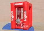 2x2m cube cash vault inflatable money booth for crazy cash grab advertisement