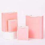 Jewellery Printed Paper Carrier Bags 200gsm Paper Gift Bag With Handles