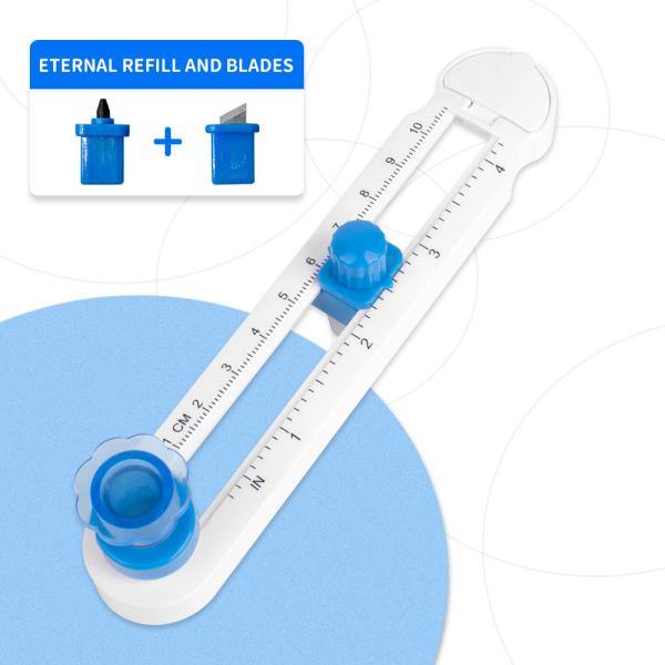 Metal Plastic Round Paper Cutter 20cm Diameter for Customized Colorful Scrap