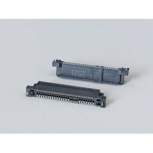 SAS 68-Pin SMT Female Electronic Signal Connector, 30U" Gold Terminal PCB