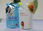 Reusable Plastic Spout Pouch Bag For Baby Food / Liquid BPA Free Gravure